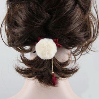 Pom Pom Tasseled Hair Tie