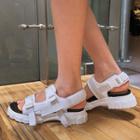 Buckle-strap Lug-sole Sandals
