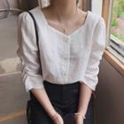 3/4-sleeve V-neck Blouse / Camisole