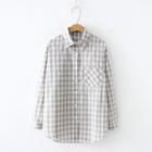 Gingham Shirt Gray - One Size