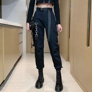 Set: Buckled Harem Pants + Belt