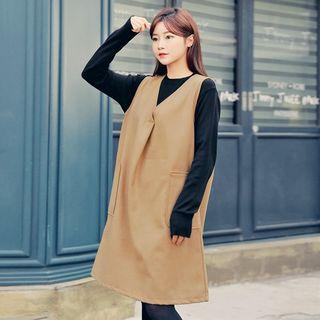 V-neck Vest Dress