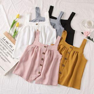 Sleeveless Square-neck Crop Top
