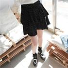 Inner Shorts Ruffle-tiered Dot Miniskirt