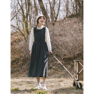 Button-front Overall Dress