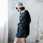 Plain Double Pocket Dress