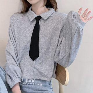 Collared Pullover / Tie
