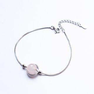 925 Sterling Silver Bead Bracelet 925 Silver - As Shown In Figure - One Size