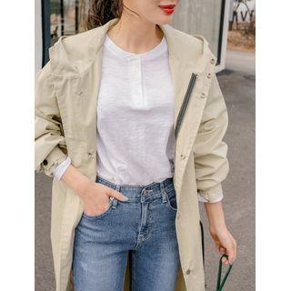 Round-neck Boxy M Lange Henley