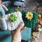 Floral Crochet Coin Purse / Diy Kit / Tool / Set