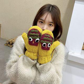 Cartoon Knit Mittens