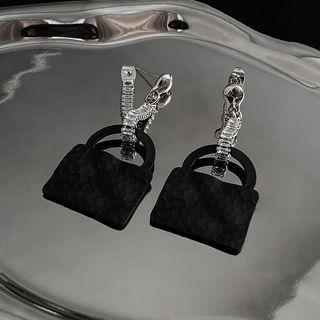 Handbag Drop Earring 1 Pair - Earring - Black - One Size