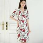 Tall Size Short-sleeve Floral Print Dress
