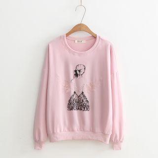 Faux Pearl Studded Pullover