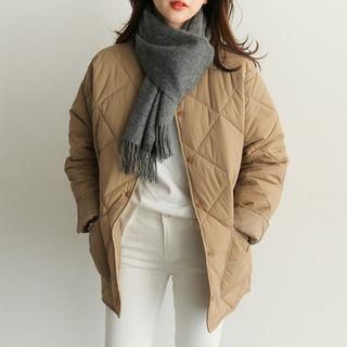 V-neck Quilted Jacket
