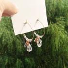 Glass Dangle Earring 1 Pair - As Shown In Figure - One Size