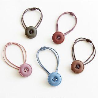 Acrylic Button Hair Tie