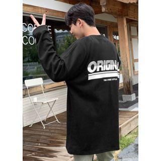 Original Printed Long-sleeve Oversized T-shirt