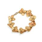 Fashion Simple Enamel Flower Bracelet Golden - One Size
