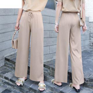 Wide Leg Straight Cut Pants