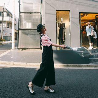 Square-neck Wide-leg Jumpsuit