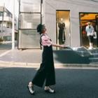 Square-neck Wide-leg Jumpsuit