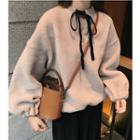 Tie-neck Pullover