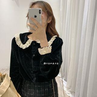 Lace Doll Collar Shirt