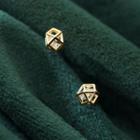 Caged Rhinestone Earrings 1 Pair - S925 Silver - One Size
