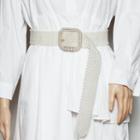Faux Pearl Belt White & Gold - One Size