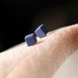 Cube Ceramic Earring