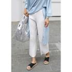 Band-waist Accordion-pleat Pants