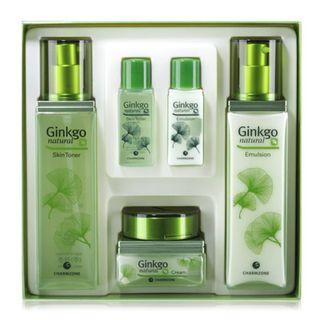 Charm Zone - Ginkgo Natural Skin Toner 150ml + Emulsion 150ml + Cream 70ml