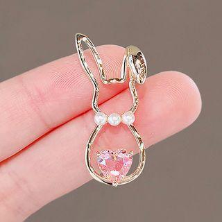 Alloy Rabbit Brooch Ly2344 - Gold - One Size