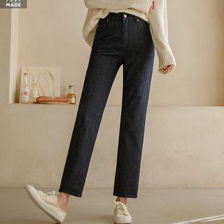 High-rise Straight-leg Jeans