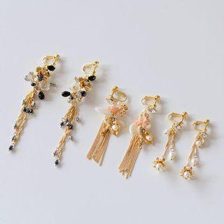 Floral Tasseled Earring