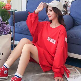 Lettering Boxy Sweatshirt