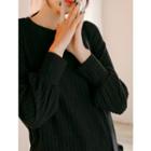 Plus Size Puff-sleeve Top