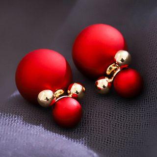 Bead Through & Through Earring 1 Pair - As Shown In Figure - One Size