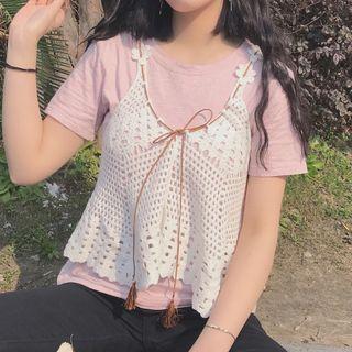 Perforated Strap Top