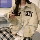 Long-sleeve Corduroy Applique Jacket W