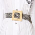 Canvas Square Buckled Belt