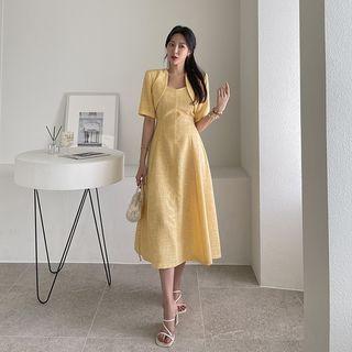 Bolero Overlay Long Swing Dress
