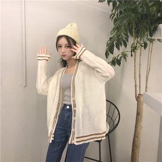 Loose-fit Striped Cardigan