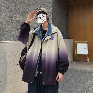 Mock Two-piece Gradient Jacket