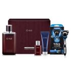 O Hui - Meister For Men Moisturizing All In One Set: 110ml + 25ml + Cleansing Foam 40ml + Schick Shaver 1pc 4pcs