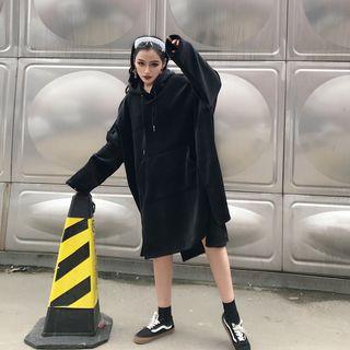 Hooded Velvet Dress