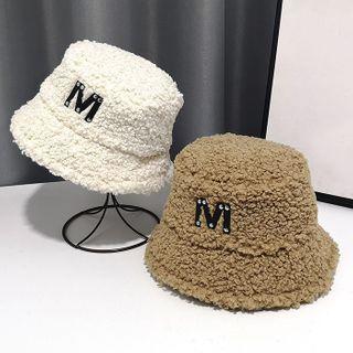Letter M Chenille Bucket Hat