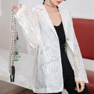 Lace Long-sleeve Blazer