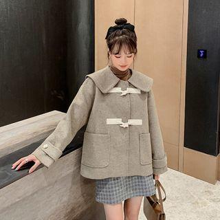 Wide-collar Duffle Coat